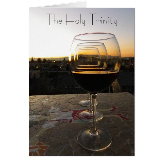 ¡La postal del vino de la trinidad santa! (Frente)