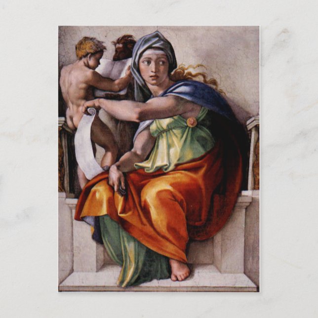 La postal delfín de Sibyl (Anverso)