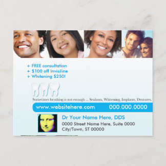 La postal dental el | que cepilla a veces no es