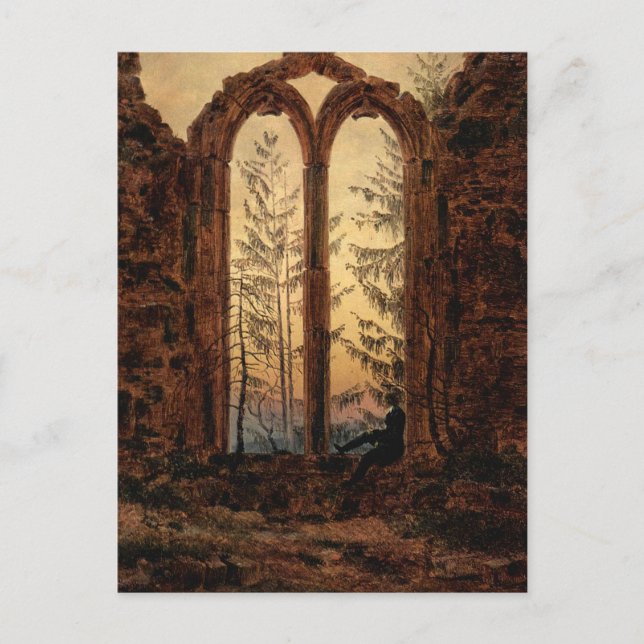 La postal Dreamer (de Caspar David Friedrich) (Anverso)
