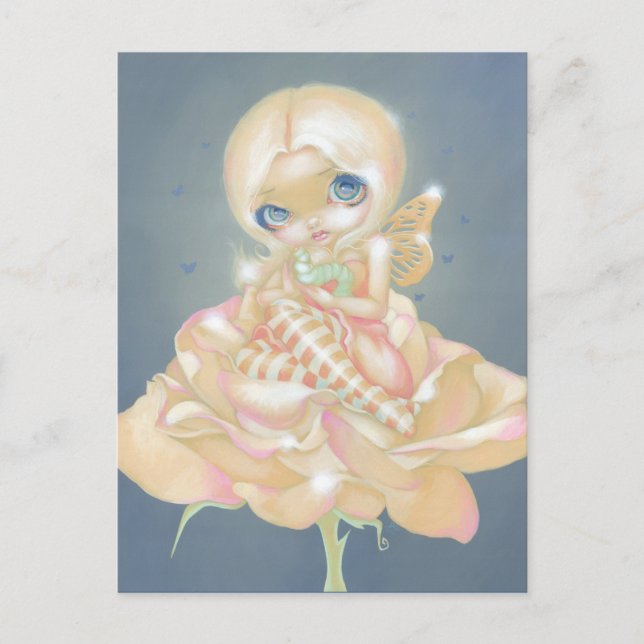 La postal "El Rosa enfermo" (Anverso)