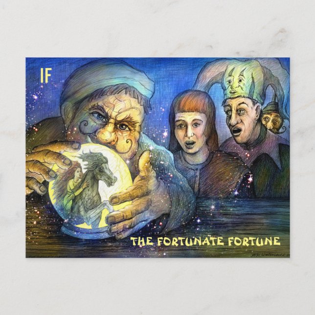 La postal Fortunate Fortune de Mike Winterbauer (Anverso)