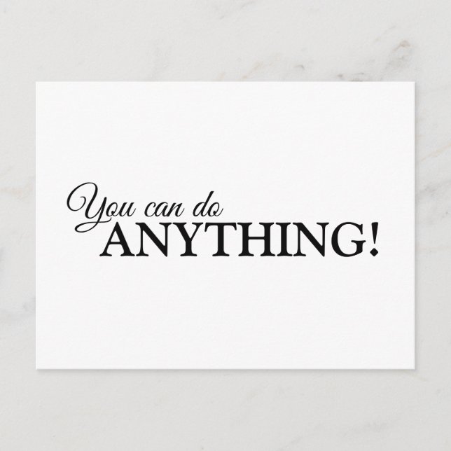 La postal inspiradora dice lo que necesita oír (Anverso)