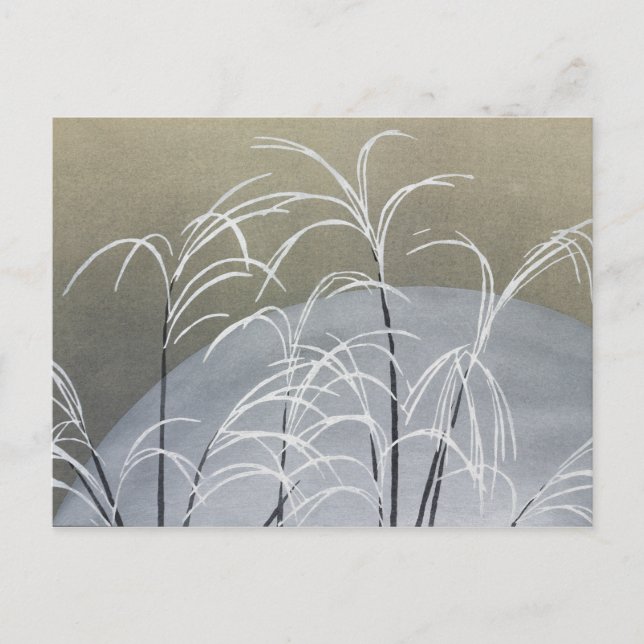 La postal japonesa de Momoyogusa floreada (Anverso)