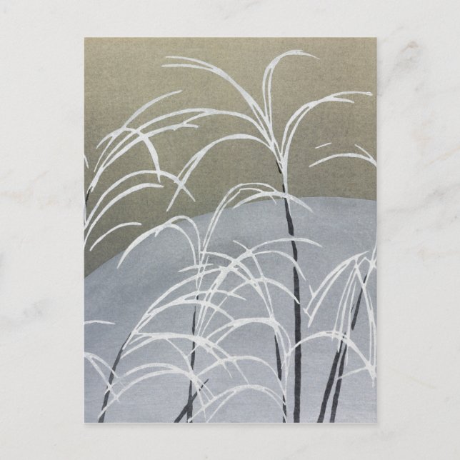 La postal japonesa de Momoyogusa floreada (Anverso)