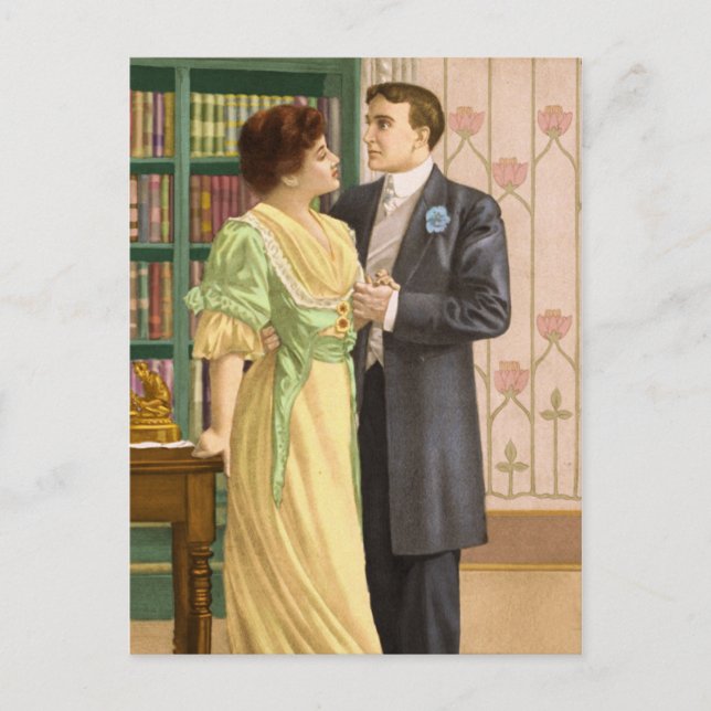 La postal "Las buenas noticias" (Anverso)