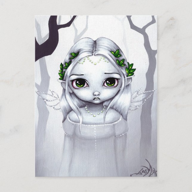 La postal "Las últimas hojas" (Anverso)