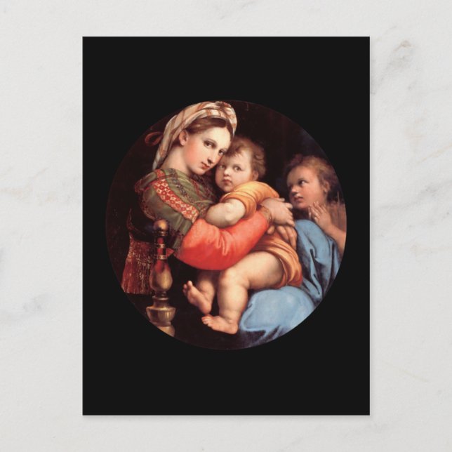 La postal Madonna y Child (Anverso)