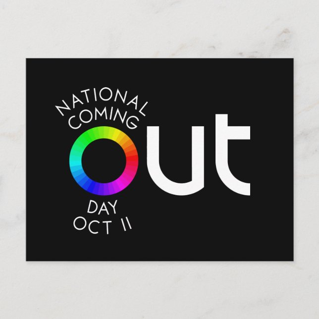 La postal negra de Big OUT (Anverso)