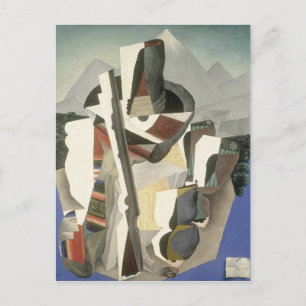 La postal "Paisaje al estilo Zapata" de Rivera