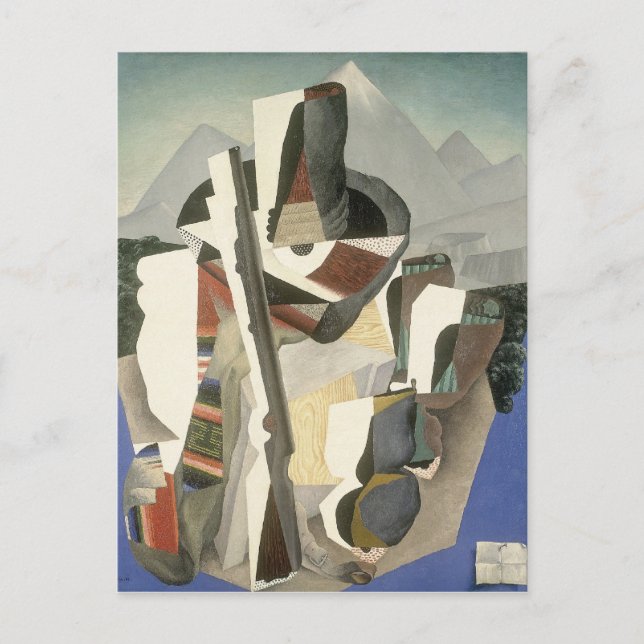 La postal "Paisaje al estilo Zapata" de Rivera (Anverso)