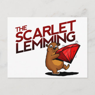 La postal Scarlet Lemming (con título)