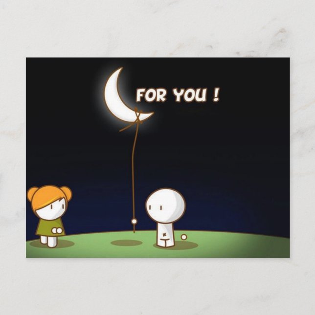 La preciosa postal de San Valentín para ti (Anverso)