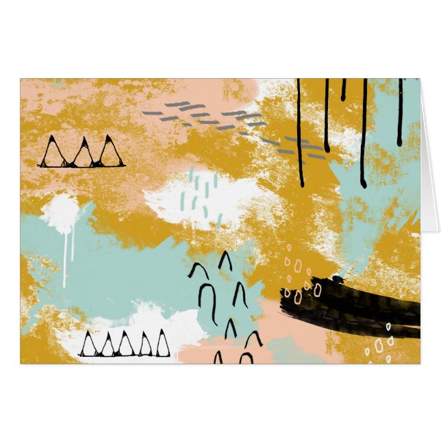 La presencia de vida, arte abstracto tribal gotea (Anverso (Horizontal))