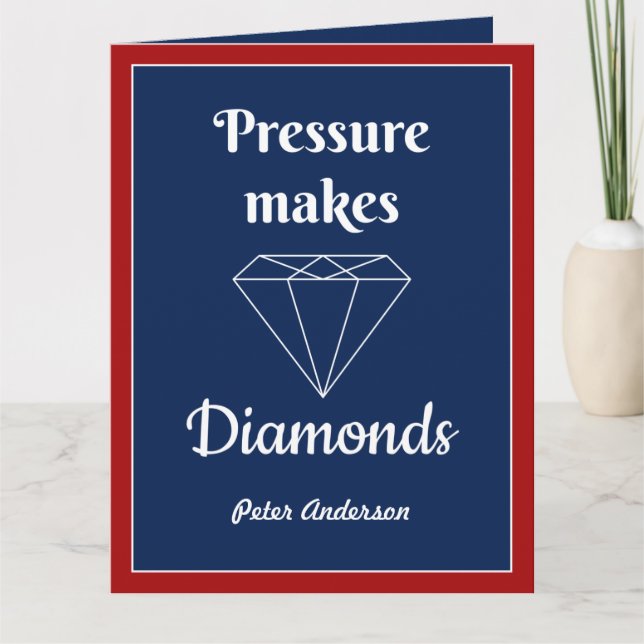 La presión hace que la tarjeta de felicitación de  (Anverso)