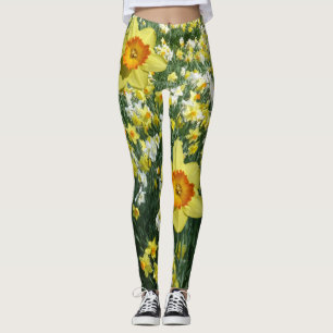 La primavera de los narcisos florece Legging