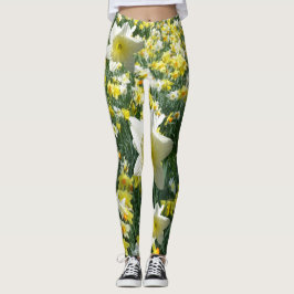 La primavera de los narcisos florece Legging