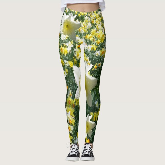 La primavera de los narcisos florece Legging (Anverso)