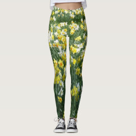 La primavera de los narcisos florece Legging