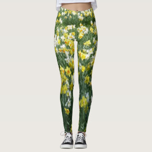La primavera de los narcisos florece Legging