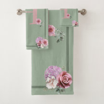 La primavera del juego de toallas de baño está aqu