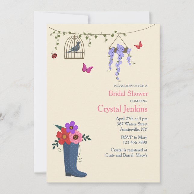 La primavera está aquí, invitación (Anverso)