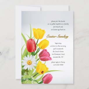 La primavera florece con la invitación de Pascua
