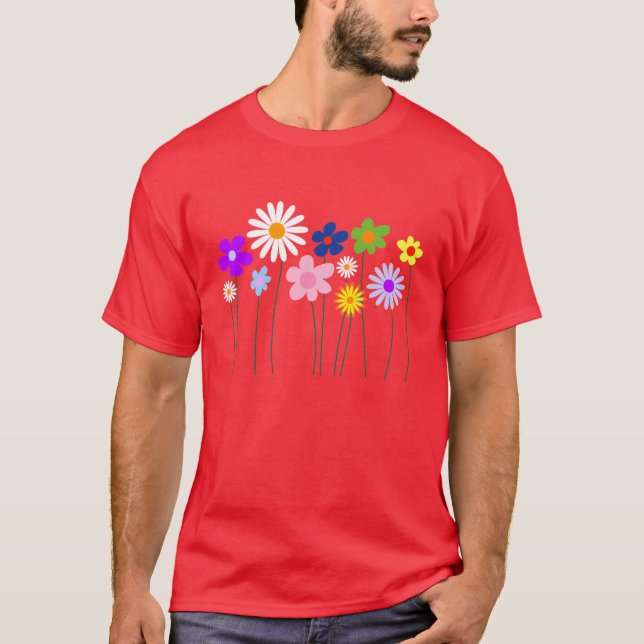 la primavera florece la camiseta (Anverso)