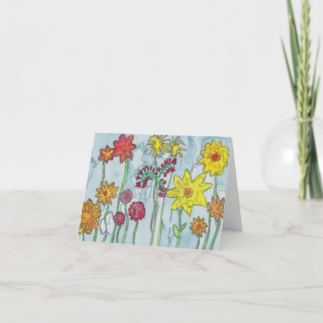 La primavera florece la tarjeta (Anverso)
