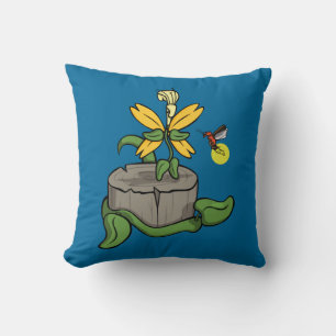 La primavera saluda el Cojín decorativo de verano