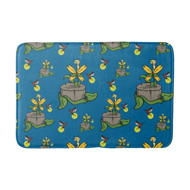 La primavera saluda la alfombra de baño de verano (Anverso)