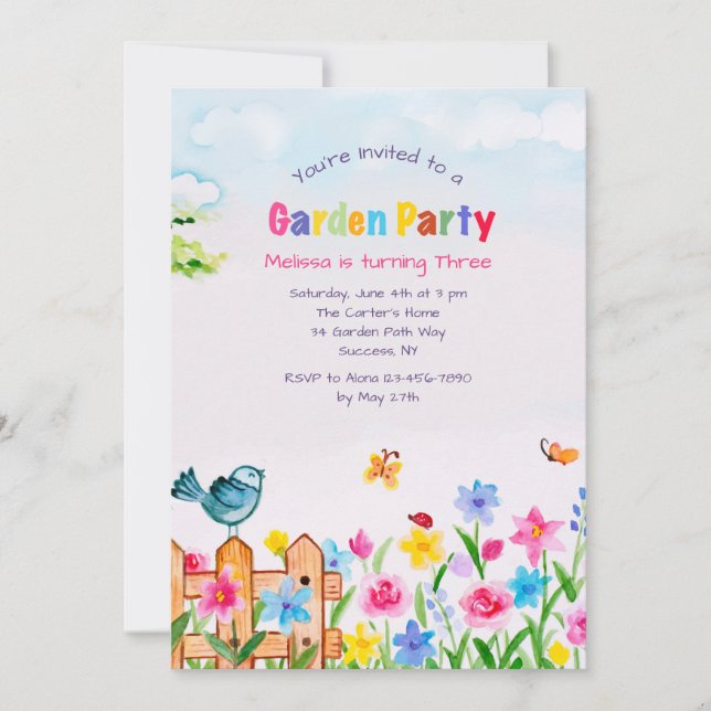 La primavera tiene la invitación de Sprung (Anverso)