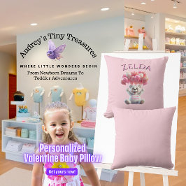 La primera almohada Día de San Valentín del bebé p