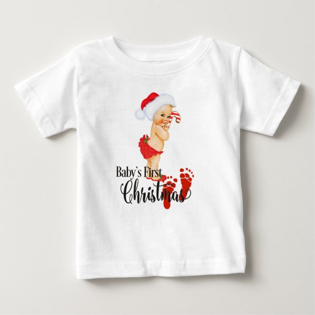 La primera camiseta de Navidad del bebé (Anverso)