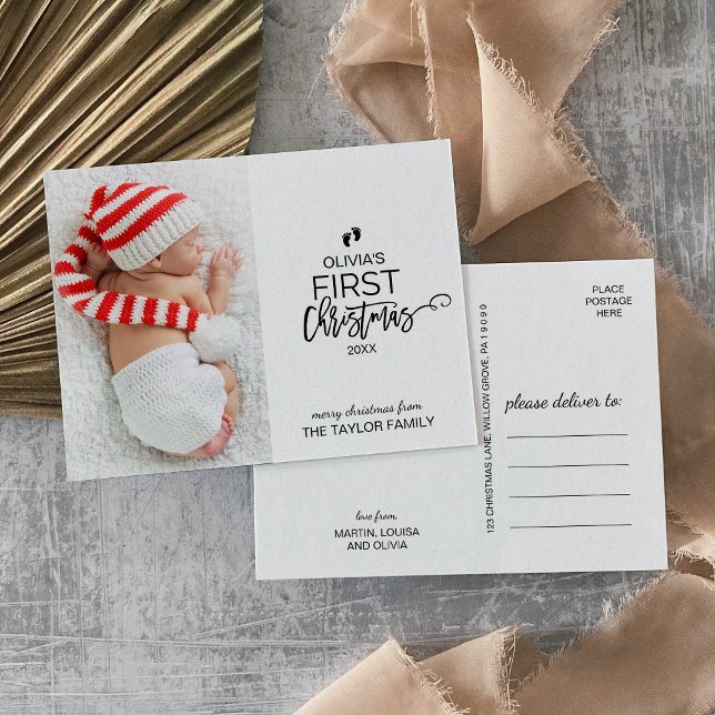 La primera foto navideña del bebé árbol de Navidad (Subido por el creador)