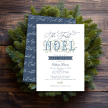 La primera invitación a Baby Shower de los Navidad