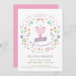 La primera invitación de la comunión santa, chica