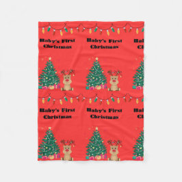 La primera manta de Navidad del bebé