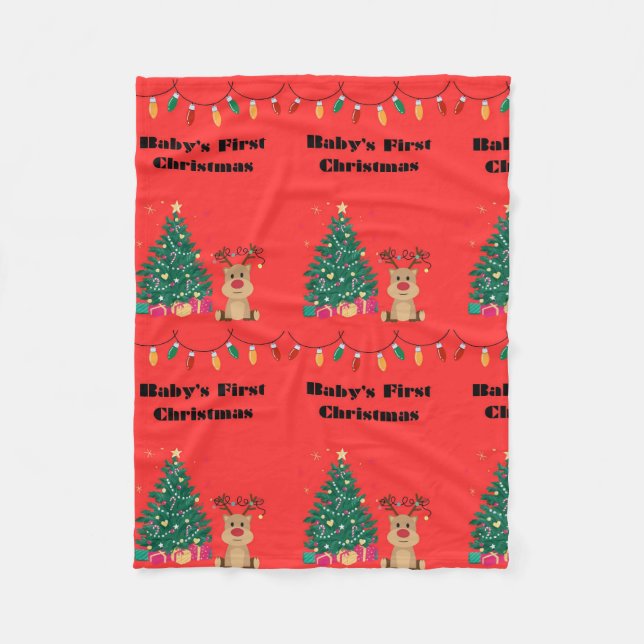 La primera manta de Navidad del bebé (Anverso)