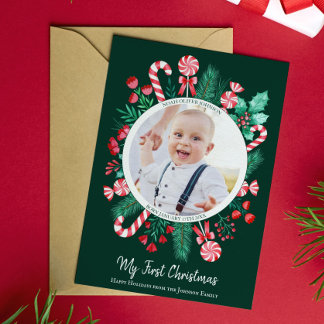 La primera Navidad del bebé Recuerdo Acuarela