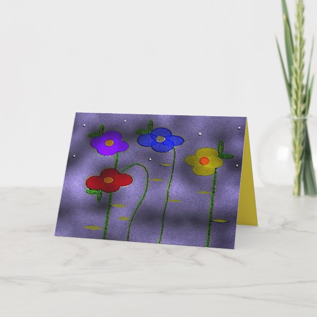 "La primera nevada" 5 x 7 Tarjeta de felicitación  (Anverso)