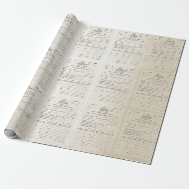 La primera perla del oro del papel del impuesto so (Desenrollado)
