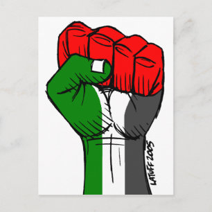 La primera postal palestina de Carlos Latuff