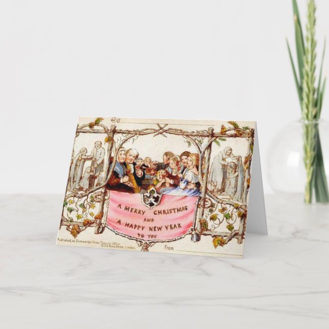 La primera tarjeta de Navidad (Anverso)