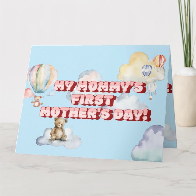 La primera tarjeta del día de la madre de mamá (Anverso)