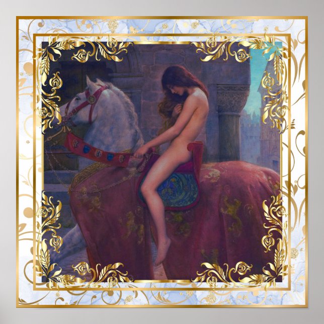 La primera versión de Lady Godiva... Póster (Frente)