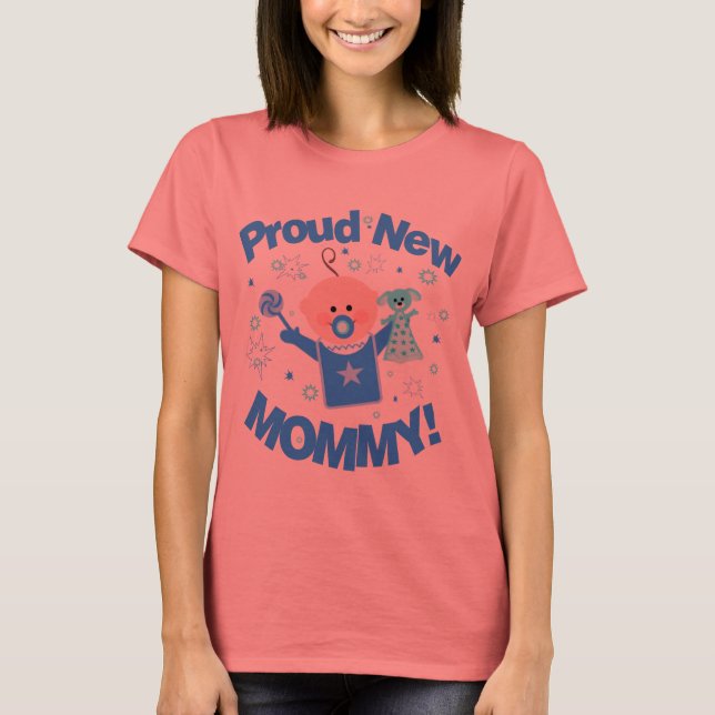 La primera vez que mamá de bebé camiseta (Anverso)