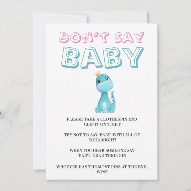 La princesa de Aqua Dinosaur Peony no dice tarjeta (Anverso)