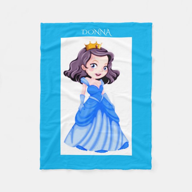 La princesa manta de lana. Nombre personalizado. (Anverso)