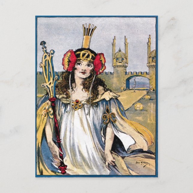 La Princesa Perdida de la Postal Oz (Anverso)
